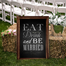 Load image into Gallery viewer, TenXVI Designs 20x30&quot; Rustic Brown Chalkboard Sign