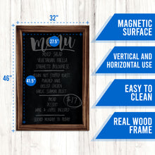 Load image into Gallery viewer, TenXVI Designs 32x46&quot; Rustic Brown Chalkboard Sign