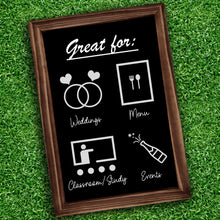 Load image into Gallery viewer, TenXVI Designs 32x46&quot; Rustic Brown Chalkboard Sign