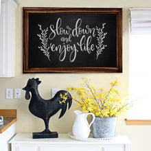 Load image into Gallery viewer, TenXVI Designs 20x30&quot; Rustic Brown Chalkboard Sign