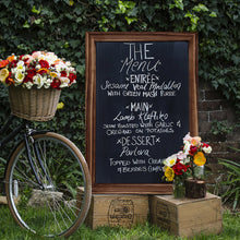 Load image into Gallery viewer, TenXVI Designs 32x46&quot; Rustic Brown Chalkboard Sign