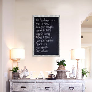 TenXVI Designs 24x36" Rustic White Chalkboard Sign