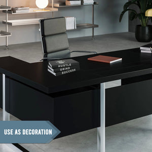 TenXVI Designs - Grind Hustle Success Decorative Black Hardcover Books, Set of 4