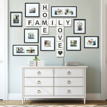 Load image into Gallery viewer, TenXVI Designs - Family Home Love White Decorative Square Wooden Letters 5&quot;x5&quot;