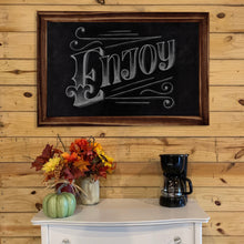 Load image into Gallery viewer, TenXVI Designs 20x30&quot; Rustic Brown Chalkboard Sign