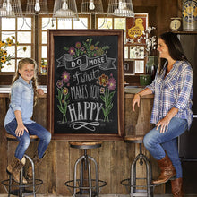 Load image into Gallery viewer, TenXVI Designs 32x46&quot; Rustic Brown Chalkboard Sign