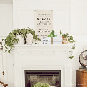 TenXVI Designs Decorative White Books, Set of 3 - Live Laugh Love