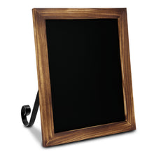 Load image into Gallery viewer, TenXVI Designs 11x13&quot; Torched Wood Chalkboard Sign