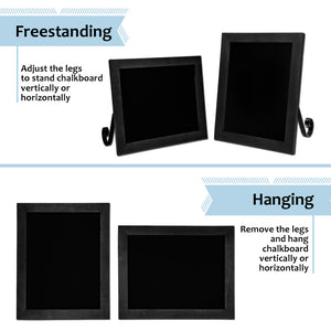 TenXVI Designs 11x13" Black Chalkboard Sign and 8-Pack TenXVI Designs Vibrant Liquid Chalk Markers