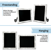 Load image into Gallery viewer, TenXVI Designs 11x13&quot; Rustic White Chalkboard Sign and 8-Pack TenXVI Designs Vibrant Liquid Chalk Markers