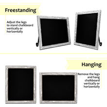 Load image into Gallery viewer, TenXVI Designs 18x22&quot; Rustic White Chalkboard Sign