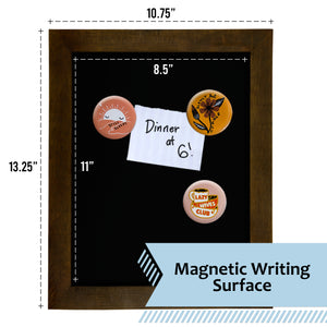 TenXVI Designs 11x13" Vintage Espresso Chalkboard Sign and 8-Pack TenXVI Designs Vibrant Liquid Chalk Markers