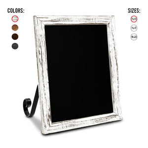 TenXVI Designs 11x13" Rustic White Chalkboard Sign and 8-Pack TenXVI Designs Vibrant Liquid Chalk Markers
