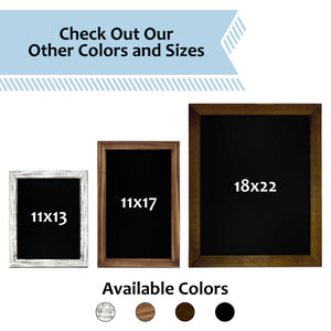 TenXVI Designs 11x13" Torched Wood Chalkboard Sign