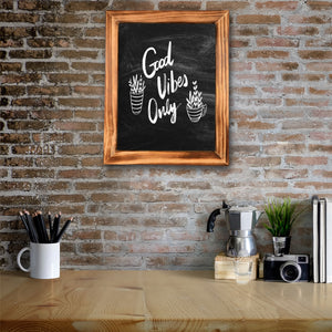 TenXVI Designs 11x13" Rustic White Chalkboard Sign